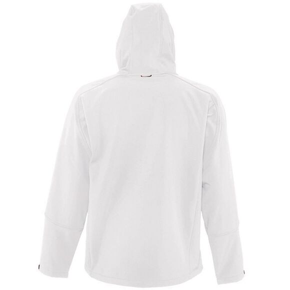 SOLS Mens Replay  Soft Shell Zip up Jacket (Windproof And Water Resistant) / Whi - Picture 3 of 5
